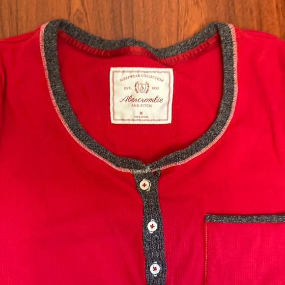 Abercrombie & Fitch Red and Gray Women’s Pajama Onsie - Picture 2 of 8